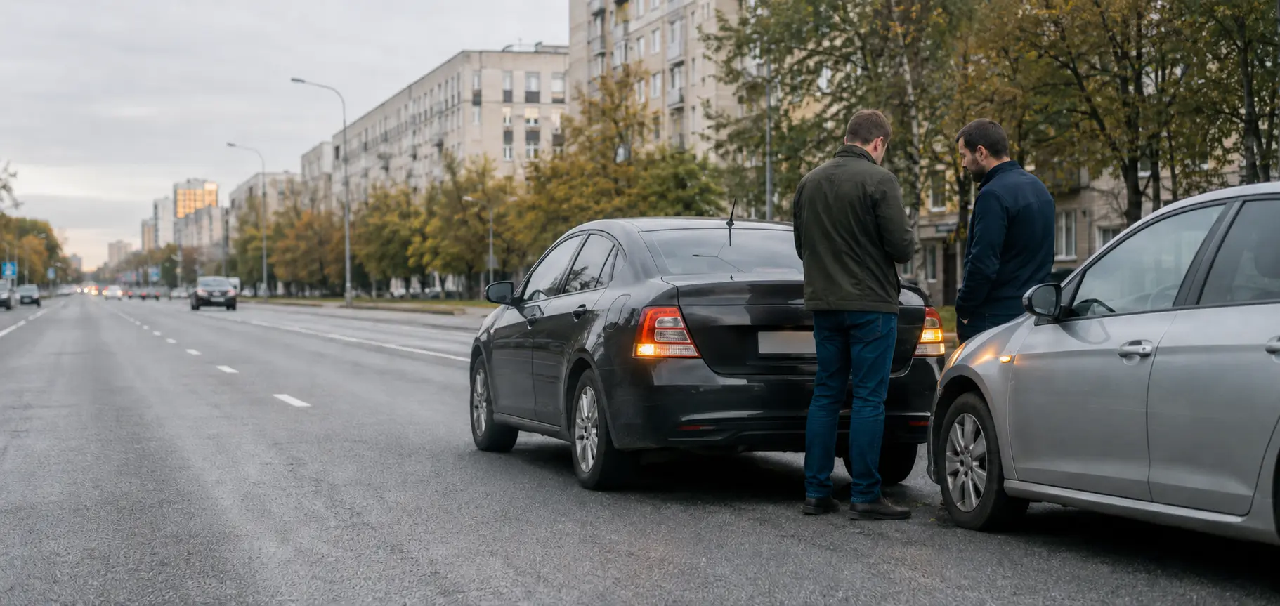 Автомобильная ситуация на московской улице